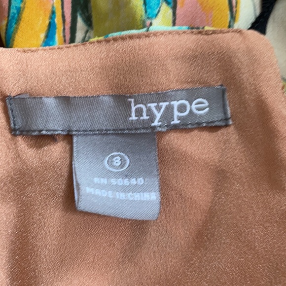 Hype 100% silk dress multi color - Picture 10 of 12